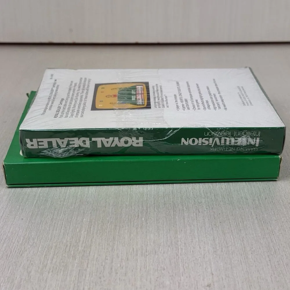 Lot of 2 Intellivision Poker & Blackjack Royal Dealer Complete Games Cards